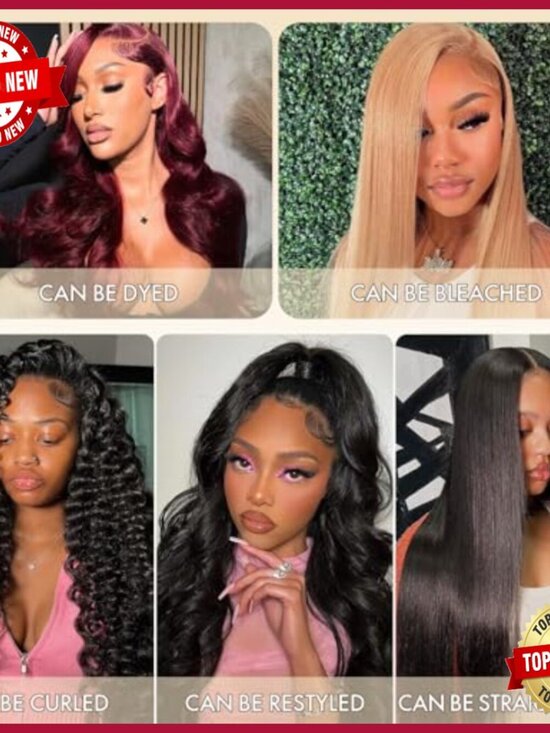 16A Brazilian Virgin Human Hair Extensions with HD Lace Closure
